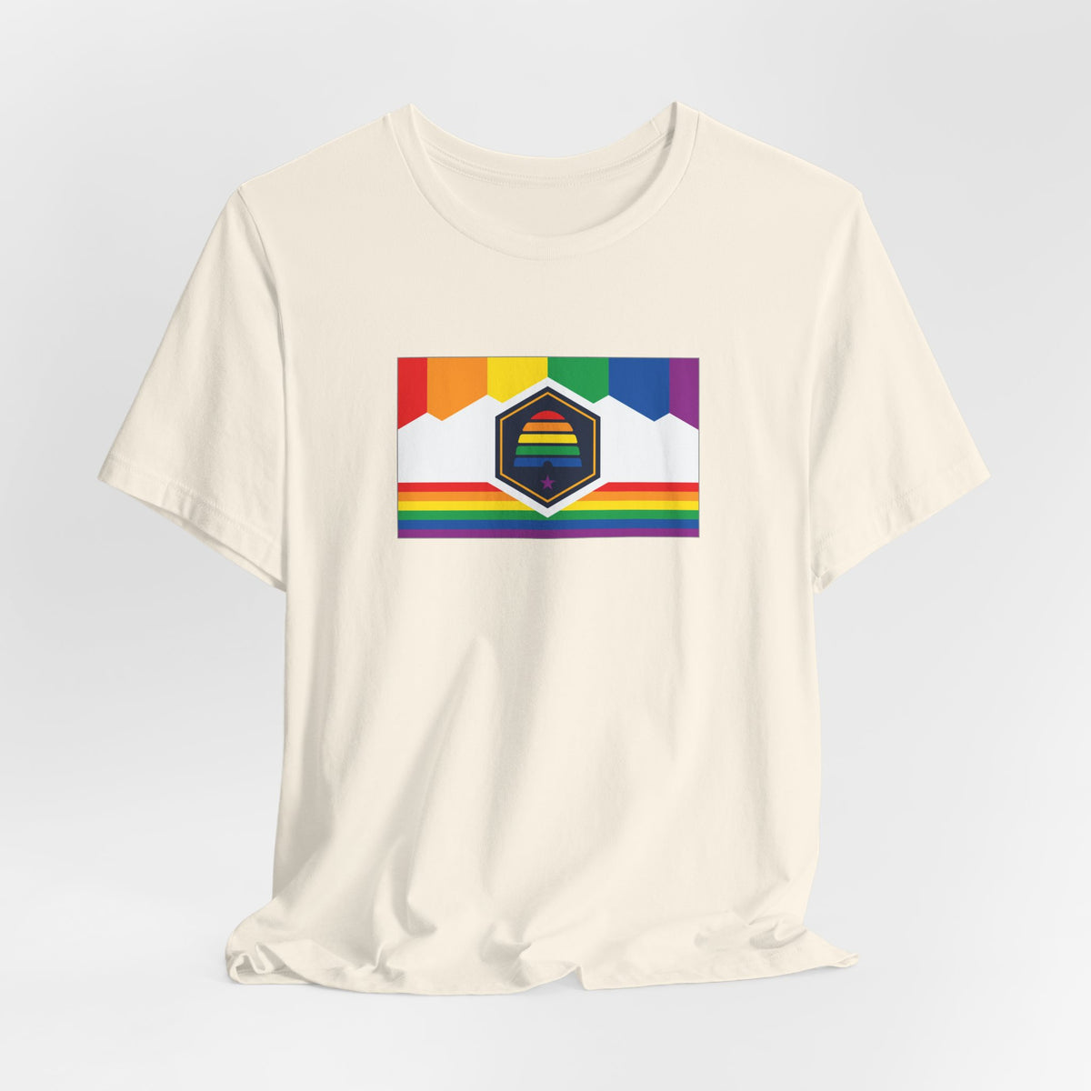 Utah Rainbow Pride Flag T-shirt, Several Color Options