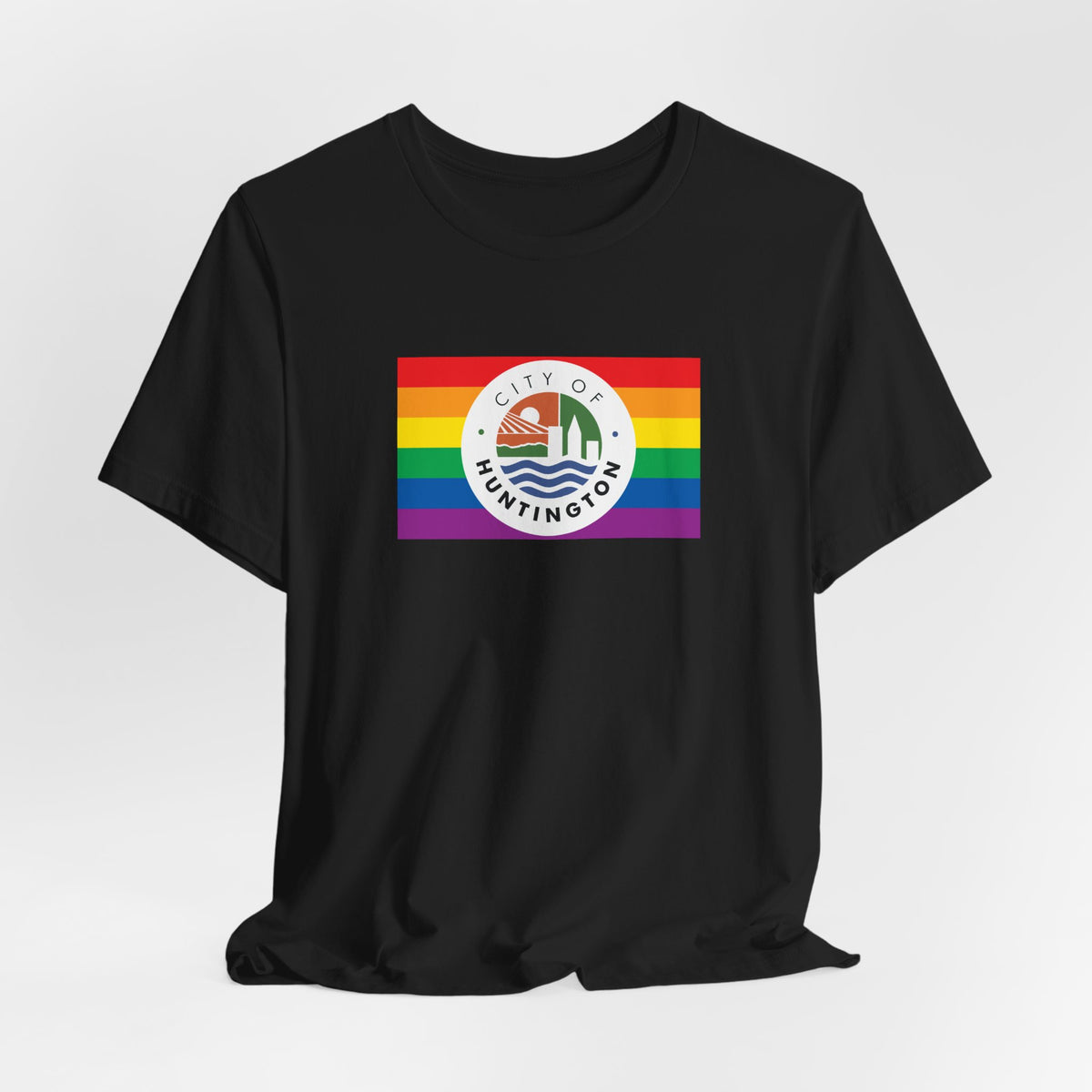 Huntington, West Virginia Rainbow Pride Flag T-shirt, Several Color Options