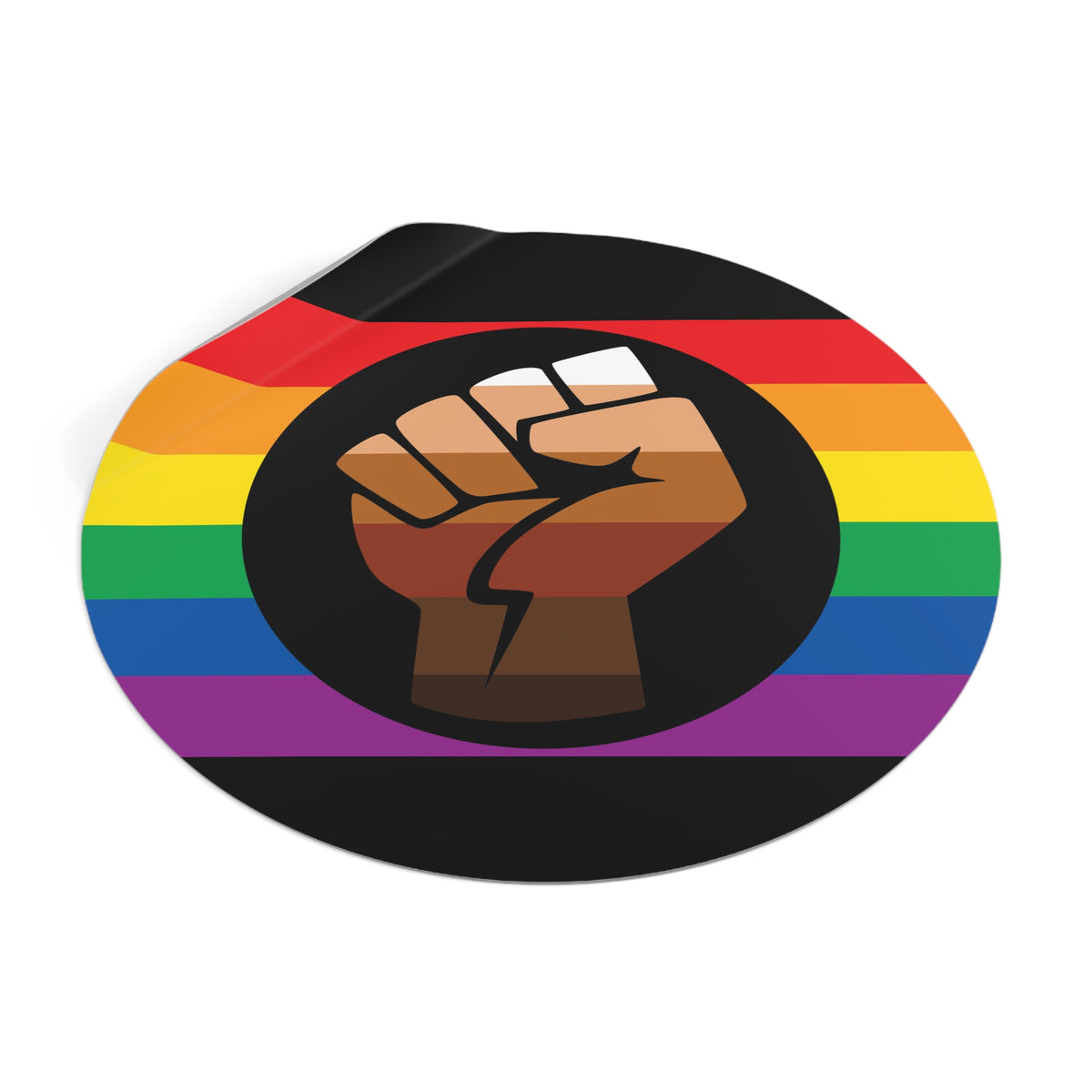 Queer POC Gay Pride Flag Vinyl Sticker