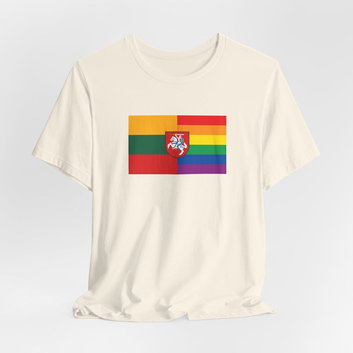 Lithuania Rainbow Pride Flag T-shirt, Several Color Options