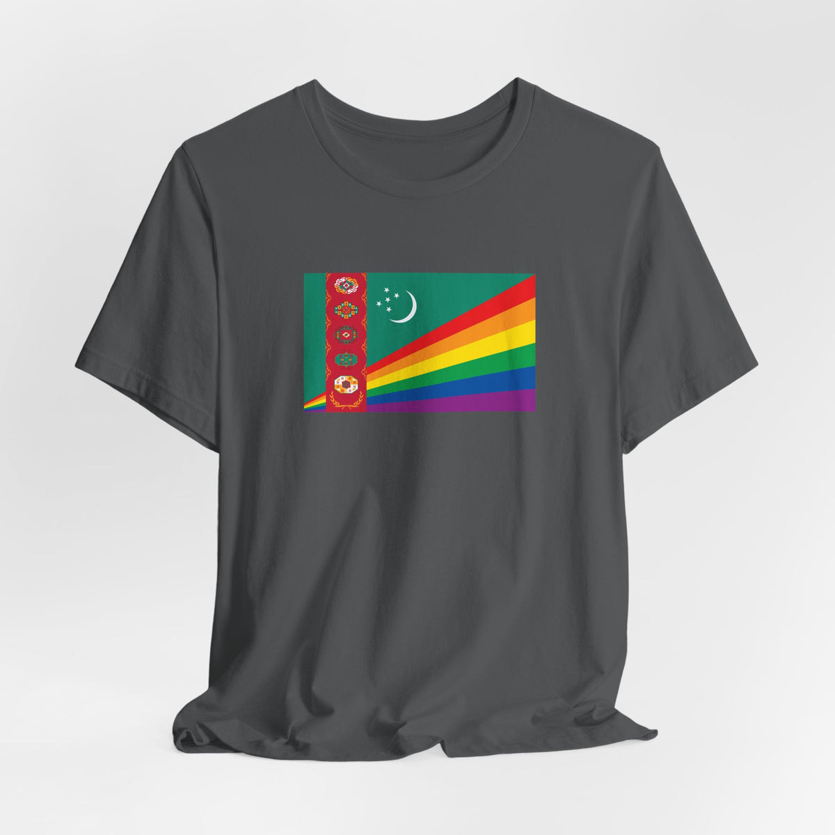 Turkmenistan Rainbow Pride Flag T-shirt, Several Color Options