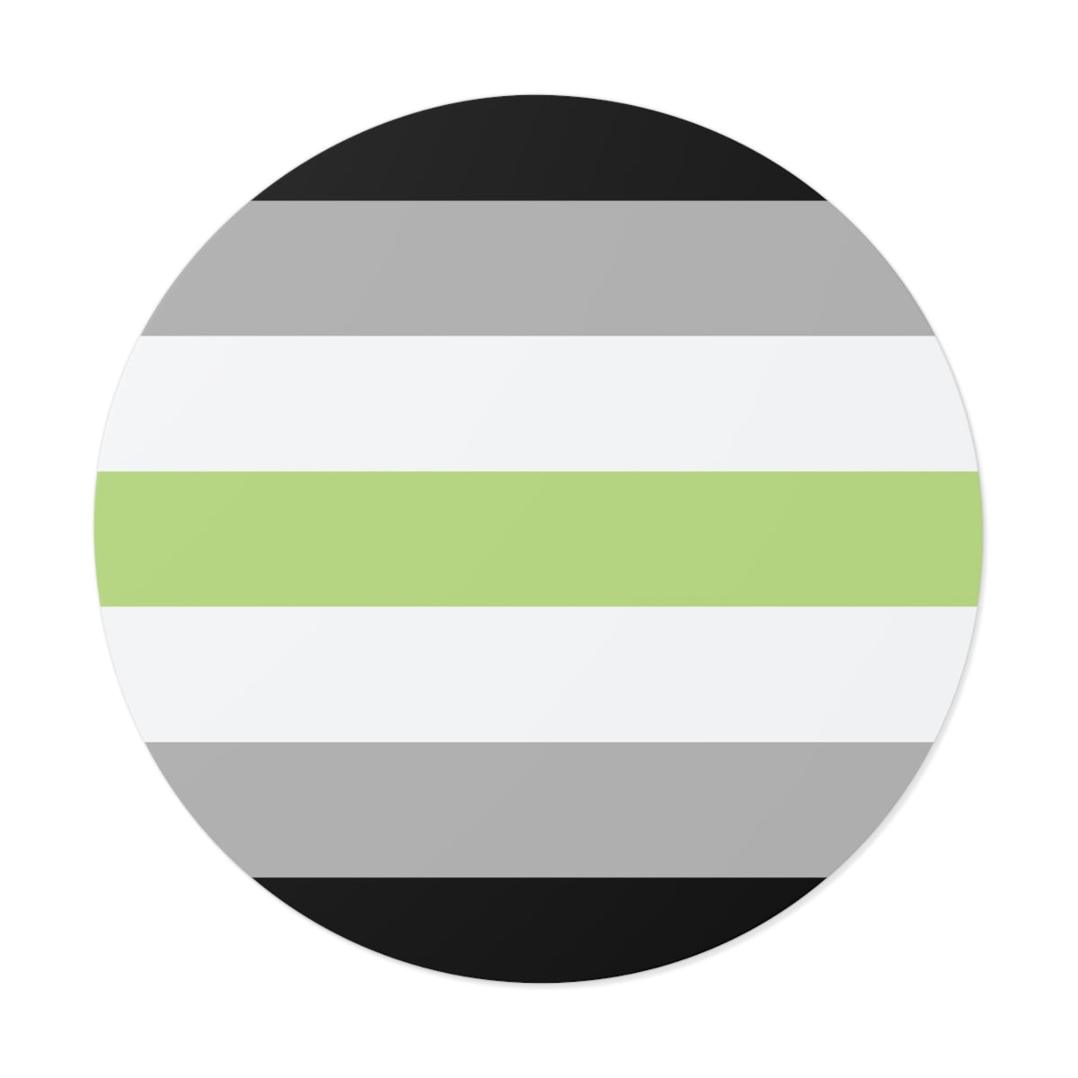 Agender Pride Flag Vinyl Sticker