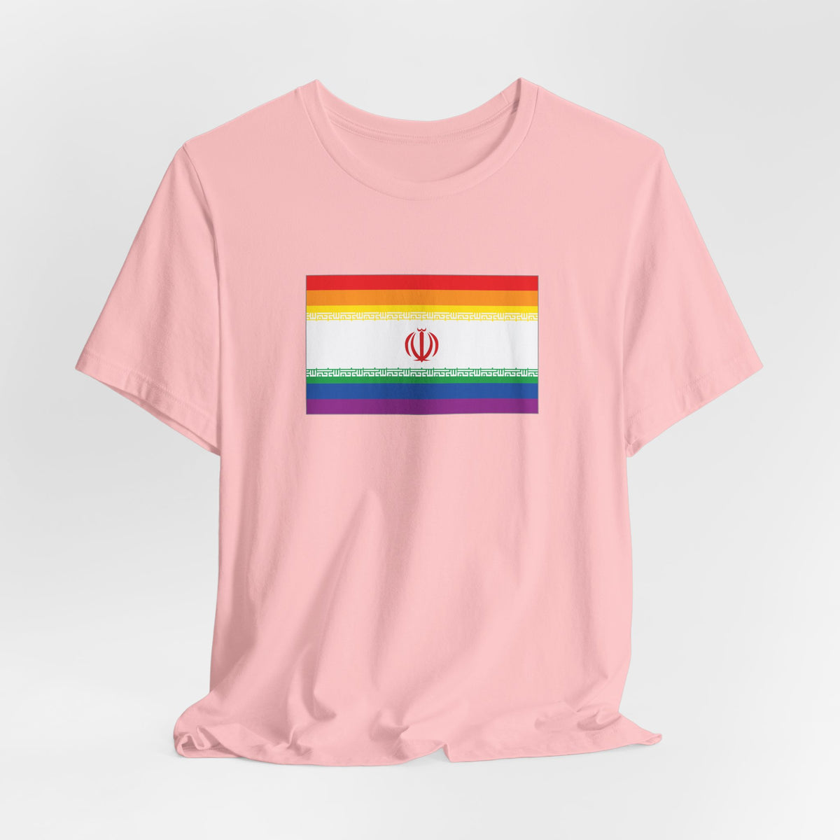 Iran Rainbow Pride Flag T-shirt, Several Color Options