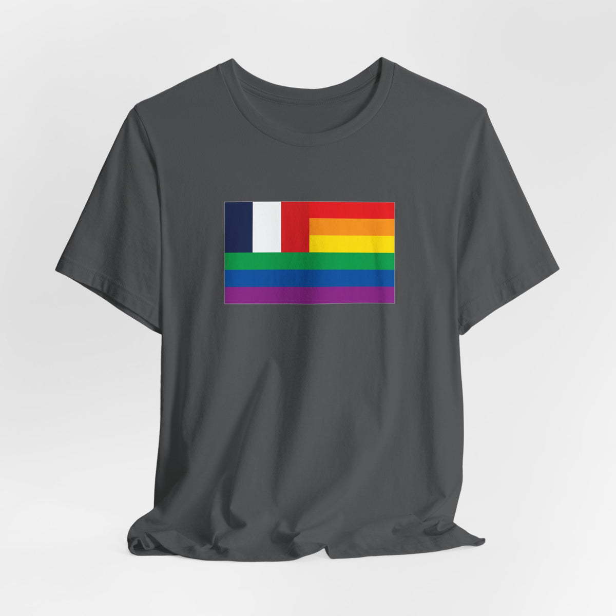 France Rainbow Pride Flag T-shirt, Several Color Options