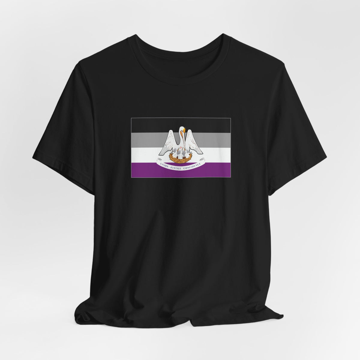 Louisiana Asexual Pride Flag T-shirt, Several Color Options
