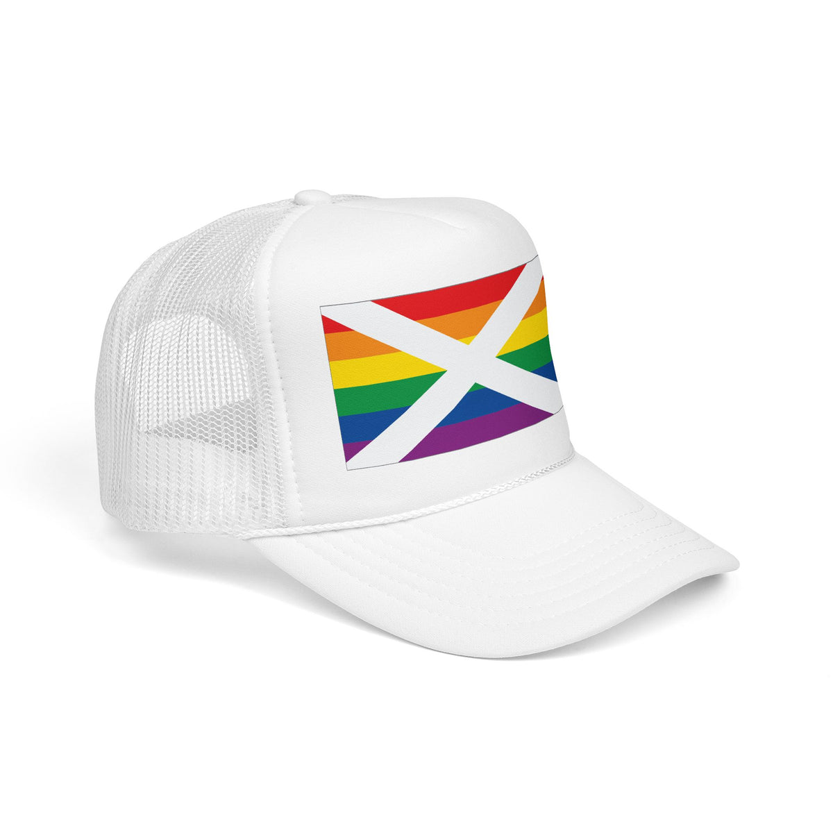 Alabama Rainbow Pride Flag "UNITED" Printed Foam Trucker Hat, Several Color Options
