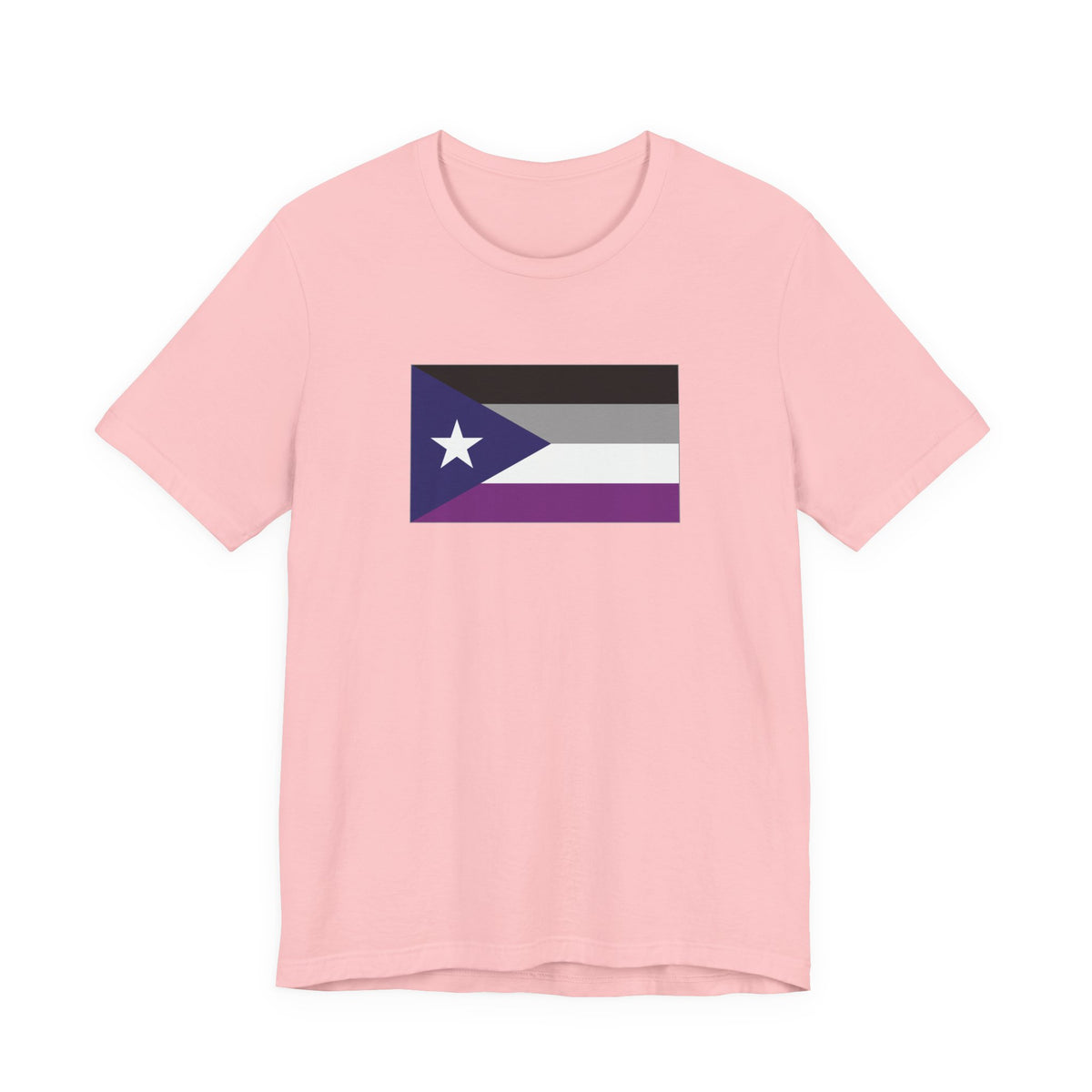 Puerto Rico Asexual Pride Flag T-shirt, Several Color Options