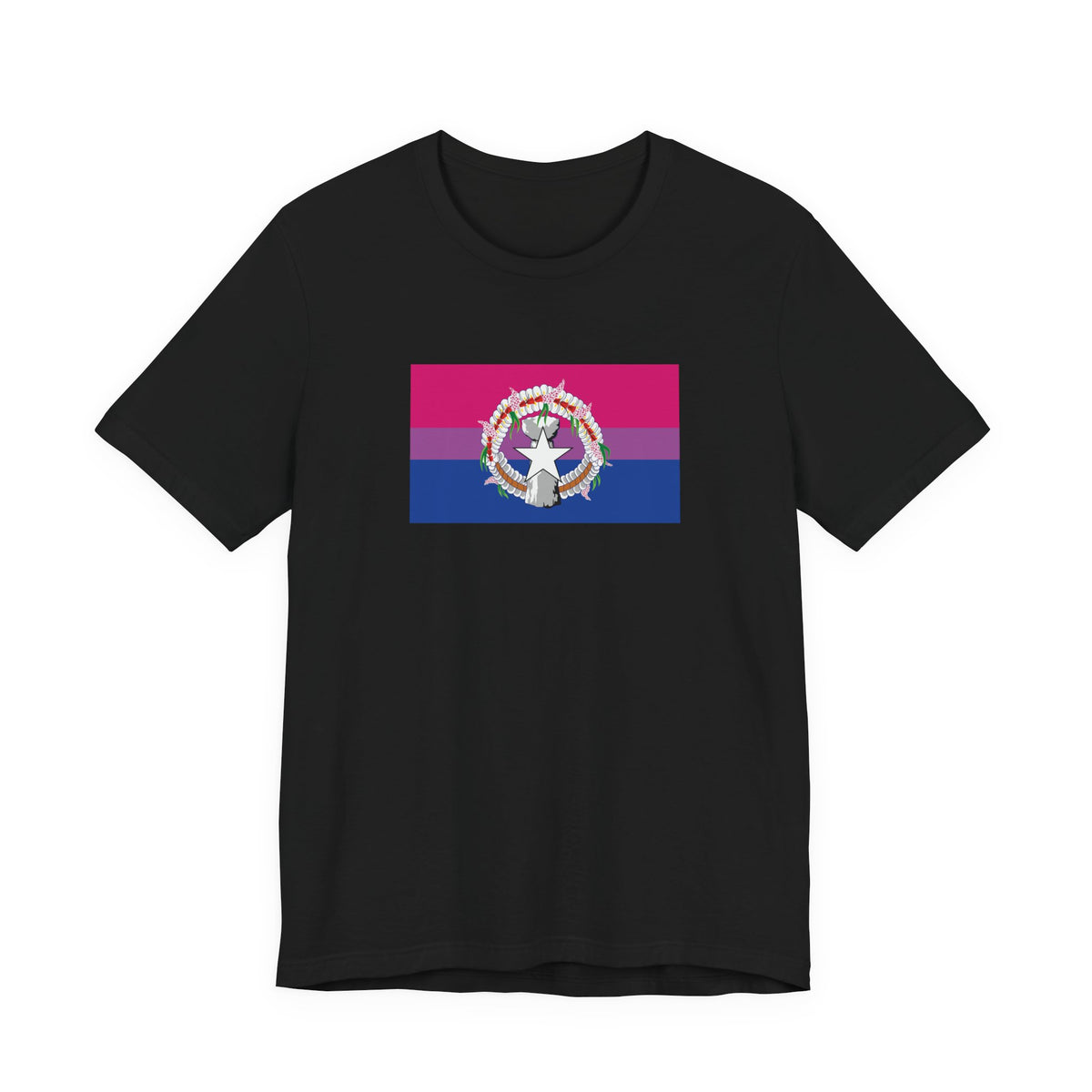 Northern Mariana Islands Bisexual Pride Flag T-shirt, Several Color Options