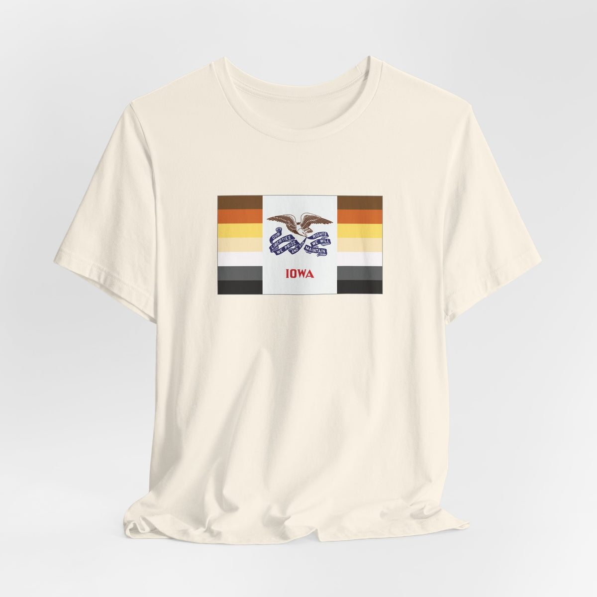 Iowa Bear Pride Flag T-shirt, Several Color Options