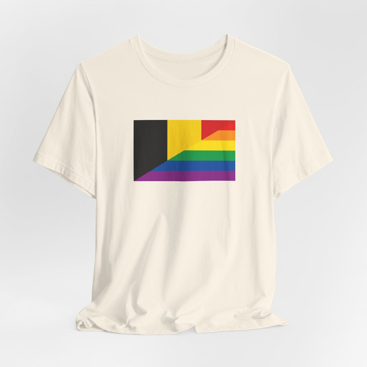 Belgium Rainbow Pride Flag T-shirt, Several Color Options