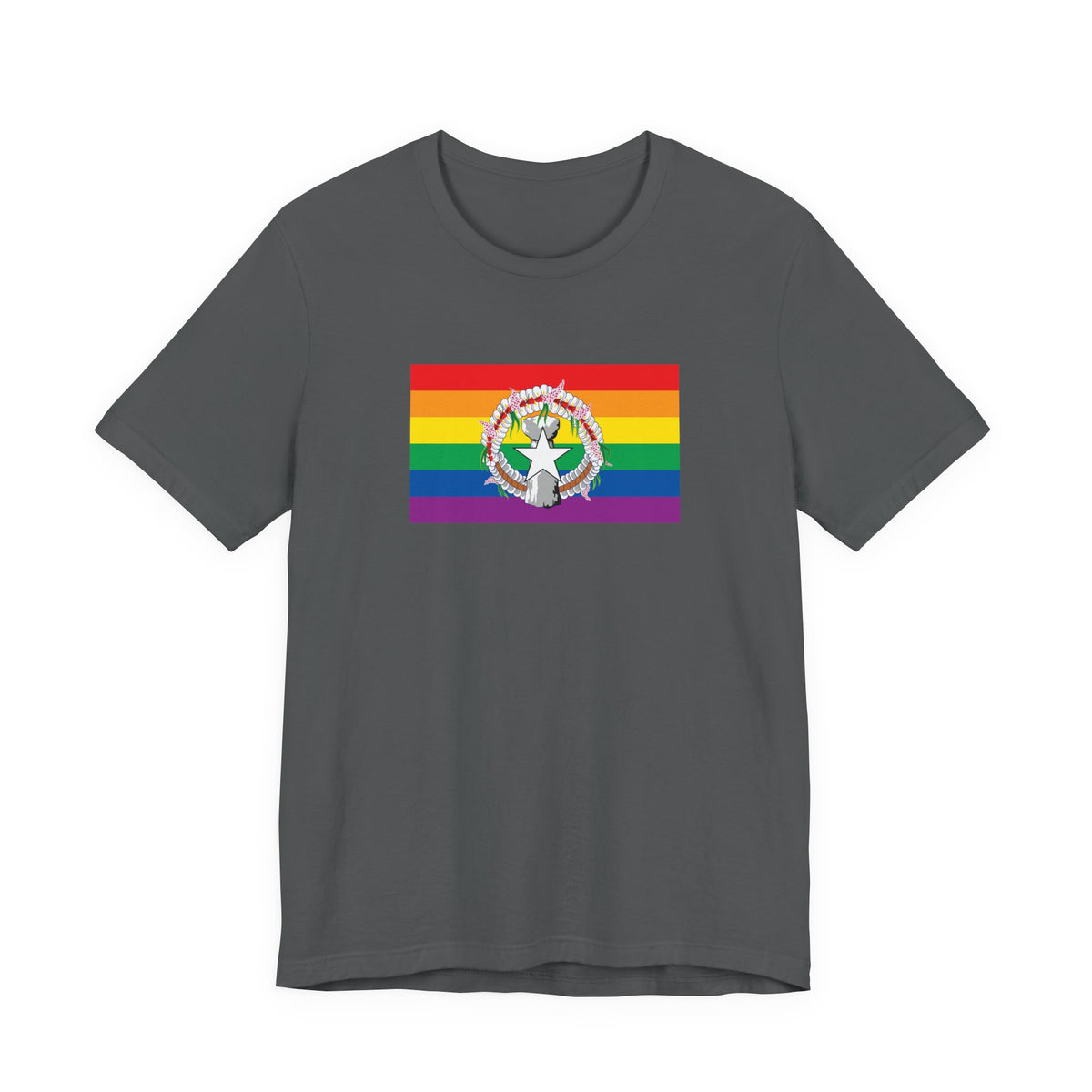 Northern Mariana Islands Rainbow Pride Flag T-shirt, Several Color Options
