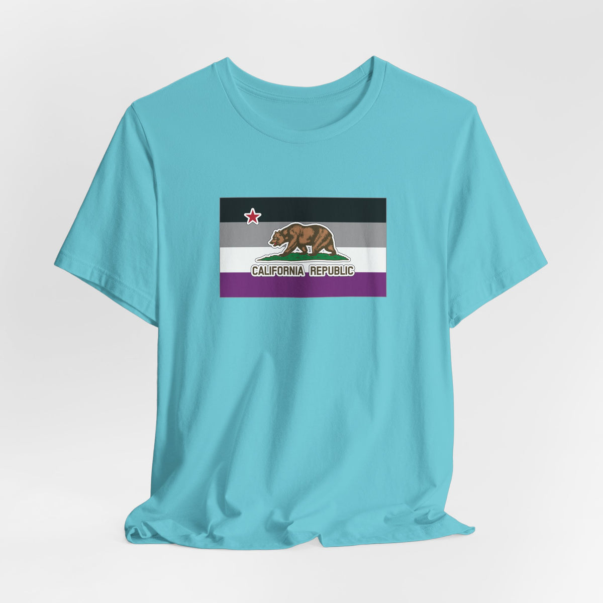 California Asexual Pride Flag T-shirt, Several Color Options