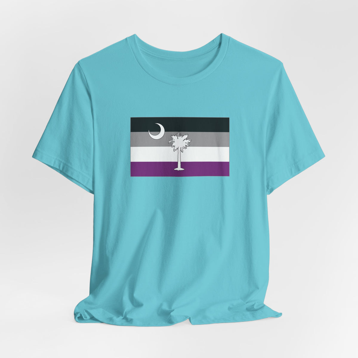 South Carolina Asexual Pride Flag T-shirt, Several Color Options