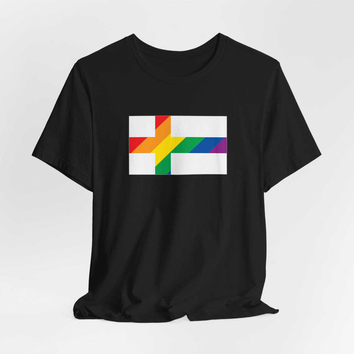 Finland Rainbow Pride Flag T-shirt, Several Color Options