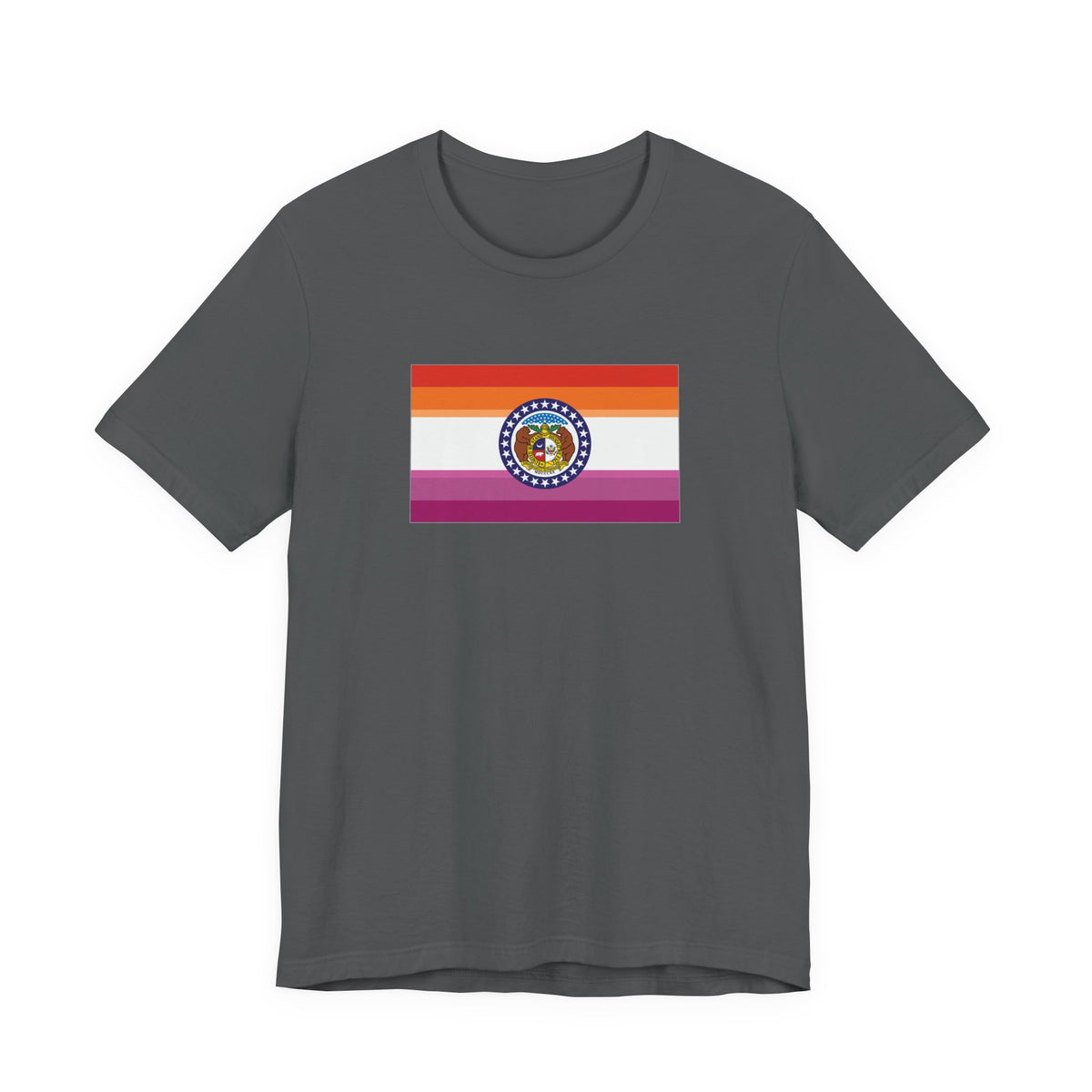 Missouri Lesbian Pride Flag T-shirt, Several Color Options