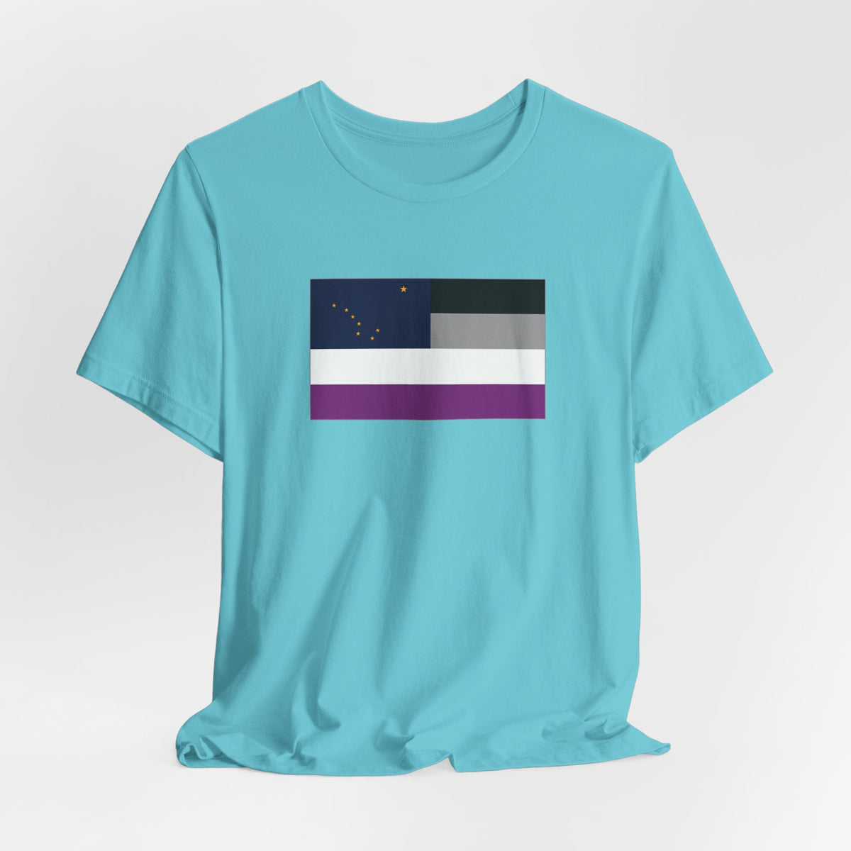 Alaska Asexual Pride Flag T-shirt, Several Color Options