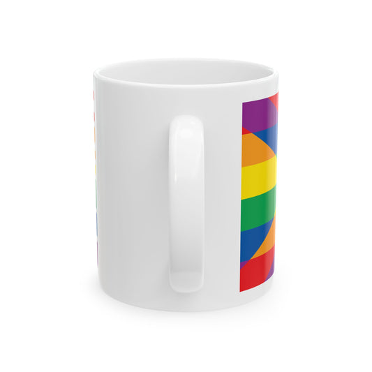 Florida Rainbow Pride Flag "UNITED" Ceramic Mug