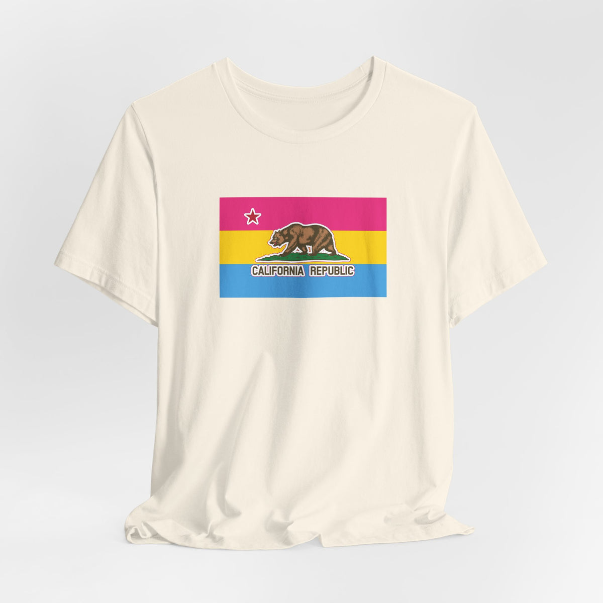 California Pansexual Pride Flag T-shirt, Several Color Options