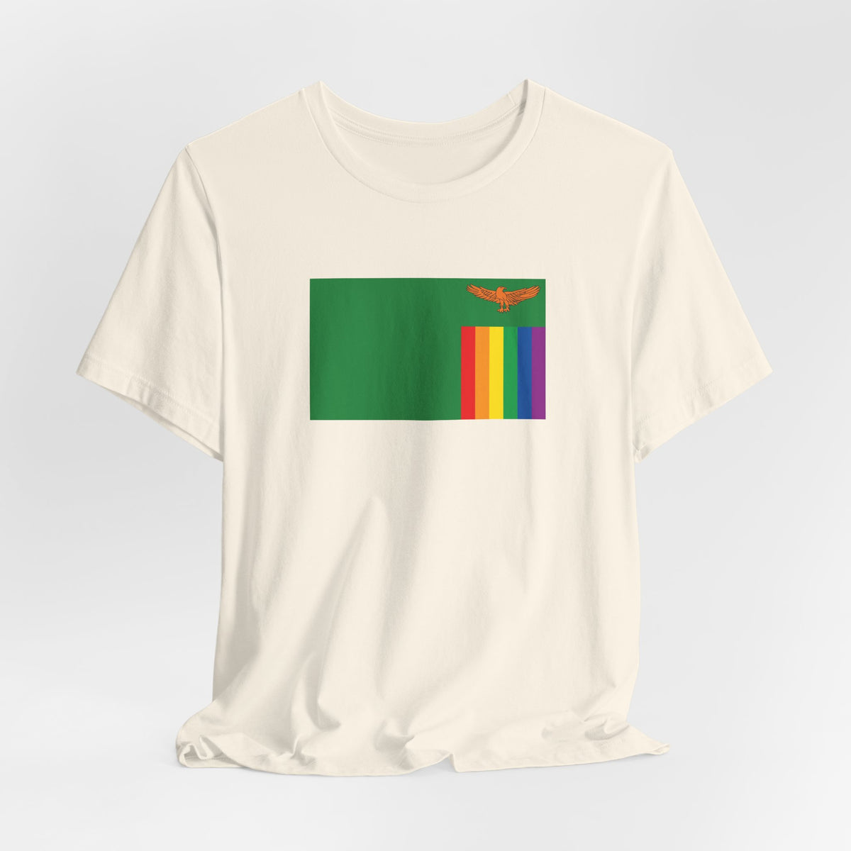 Zambia Rainbow Pride Flag T-shirt, Several Color Options
