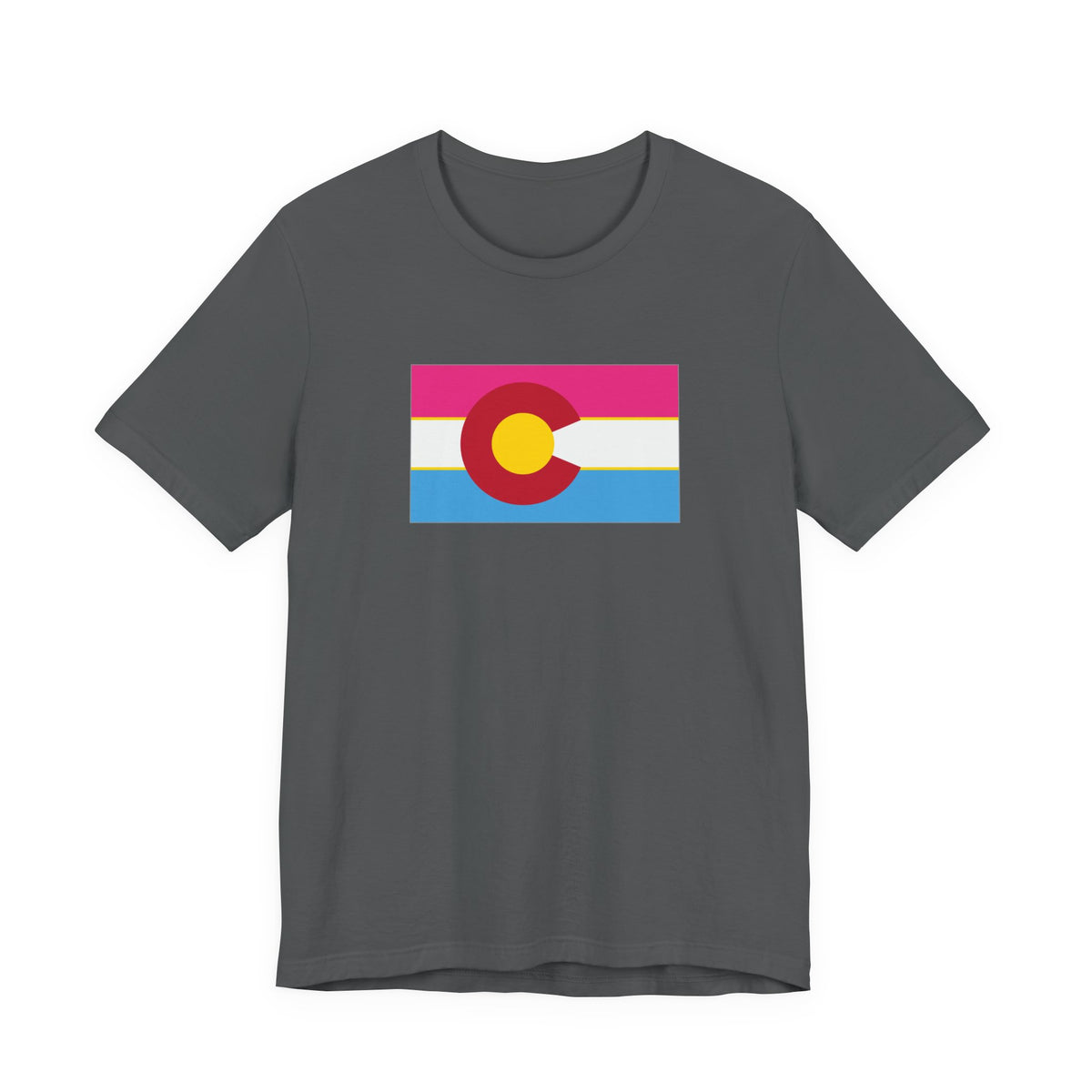 Colorado Pansexual Pride Flag T-shirt, Several Color Options