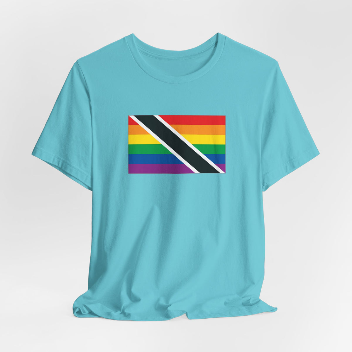Trinidad and Tobago Rainbow Pride Flag T-shirt, Several Color Options