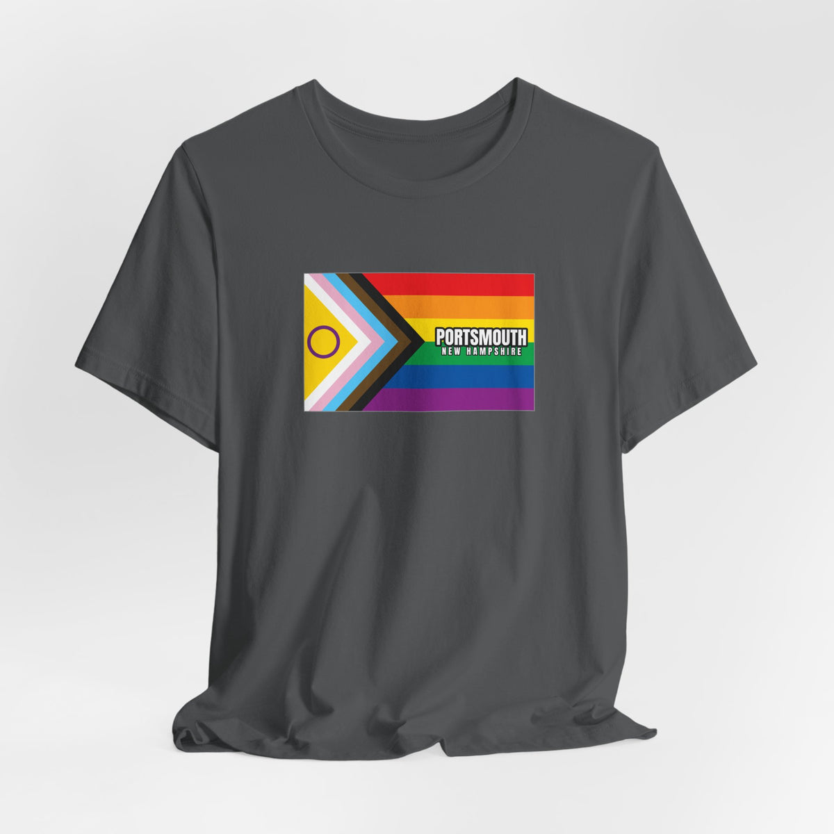 Portsmouth, New Hampshire Rainbowland Exclusive Pride Flag T-shirt, Several Color Options
