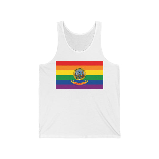 Idaho Rainbow Pride Flag Jersey Tank