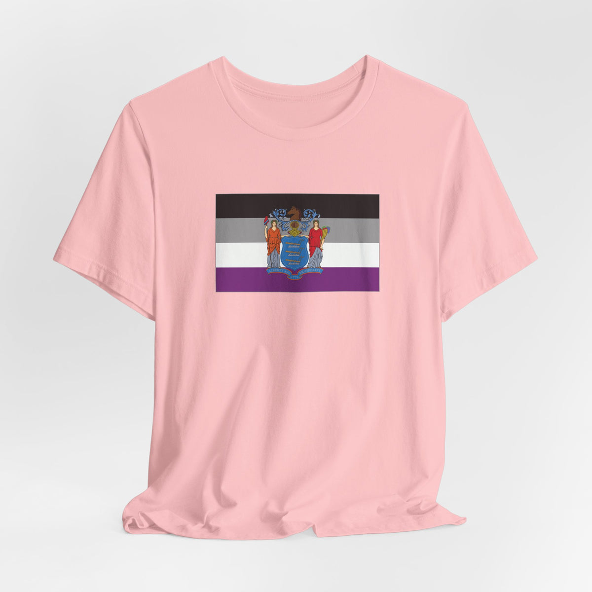 New Jersey Asexual Pride Flag T-shirt, Several Color Options