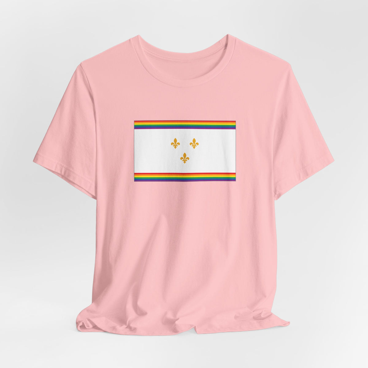 New Orleans, Louisiana Rainbow Pride Flag T-shirt, Several Color Options