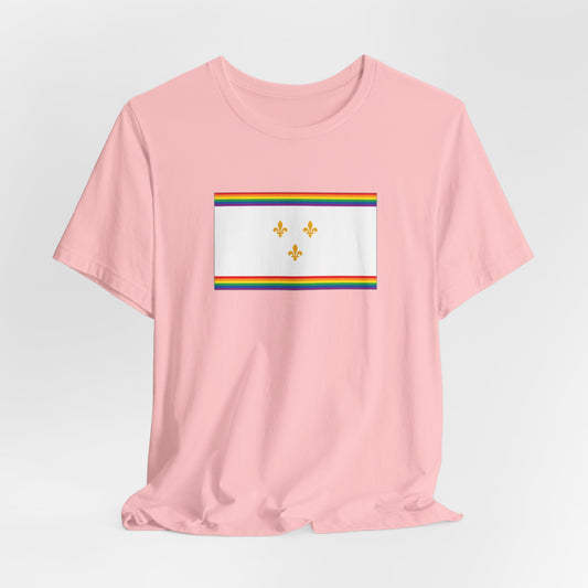 New Orleans, Louisiana Rainbow Pride Flag T-shirt, Several Color Options