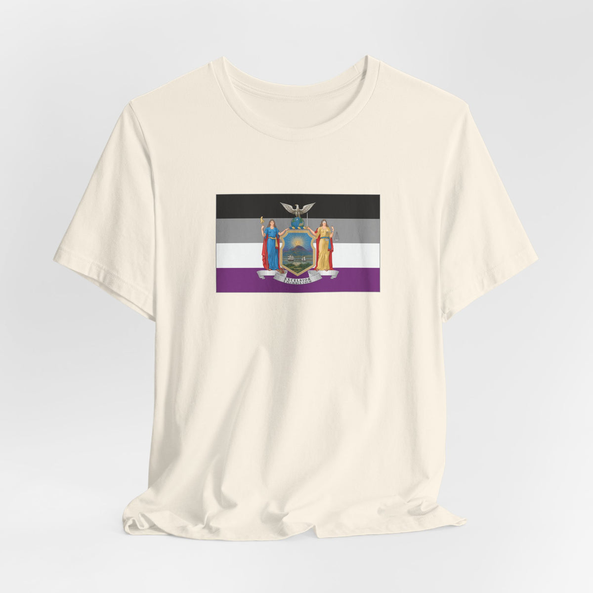 New York Asexual Pride Flag T-shirt, Several Color Options