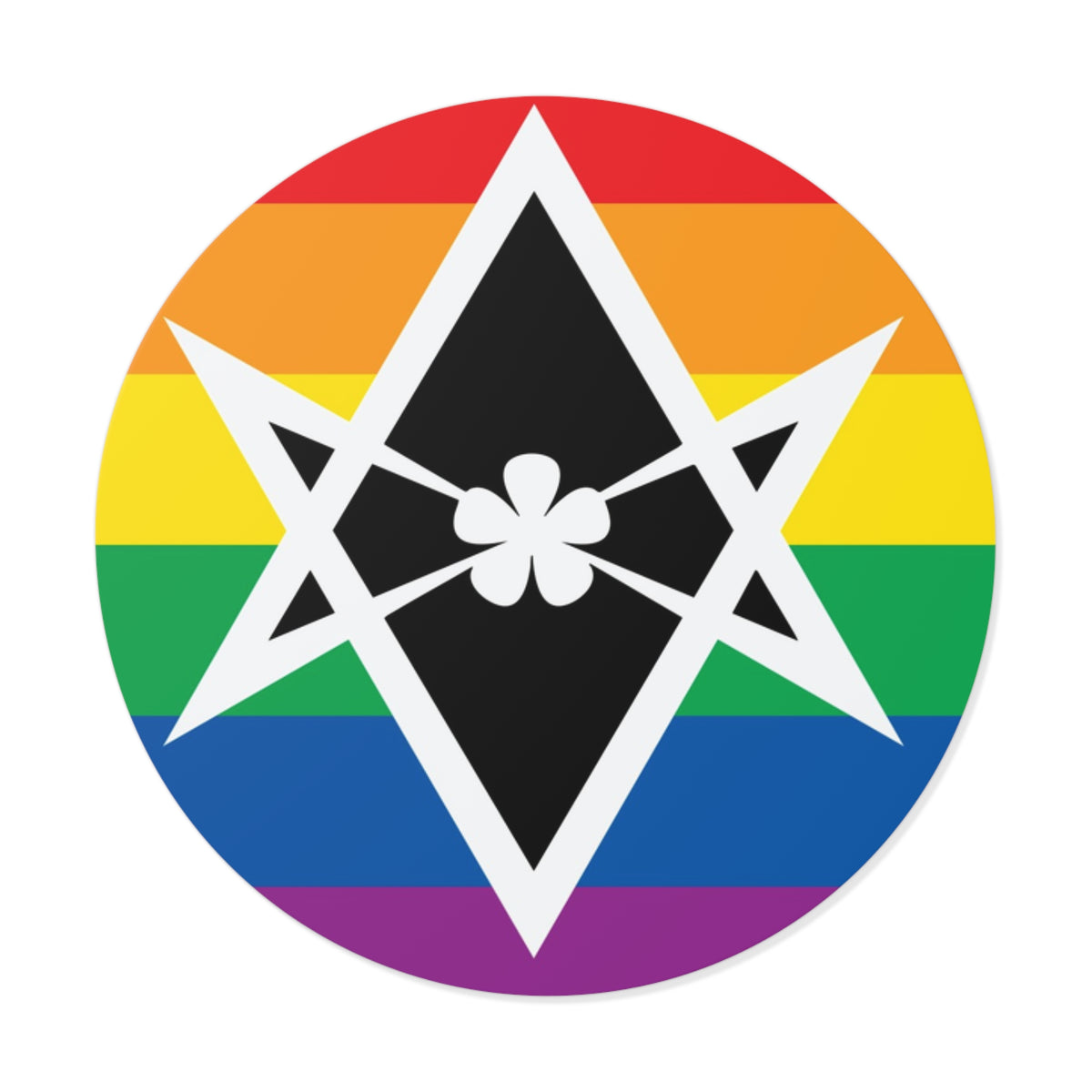 Thelema Queer Pride Flag Vinyl Sticker