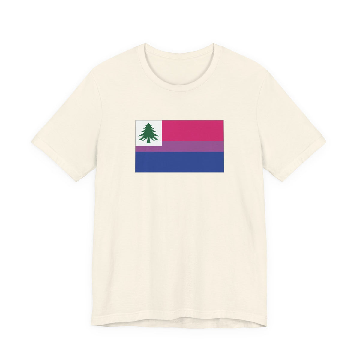 New England Bisexual Pride Flag T-shirt, Several Color Options