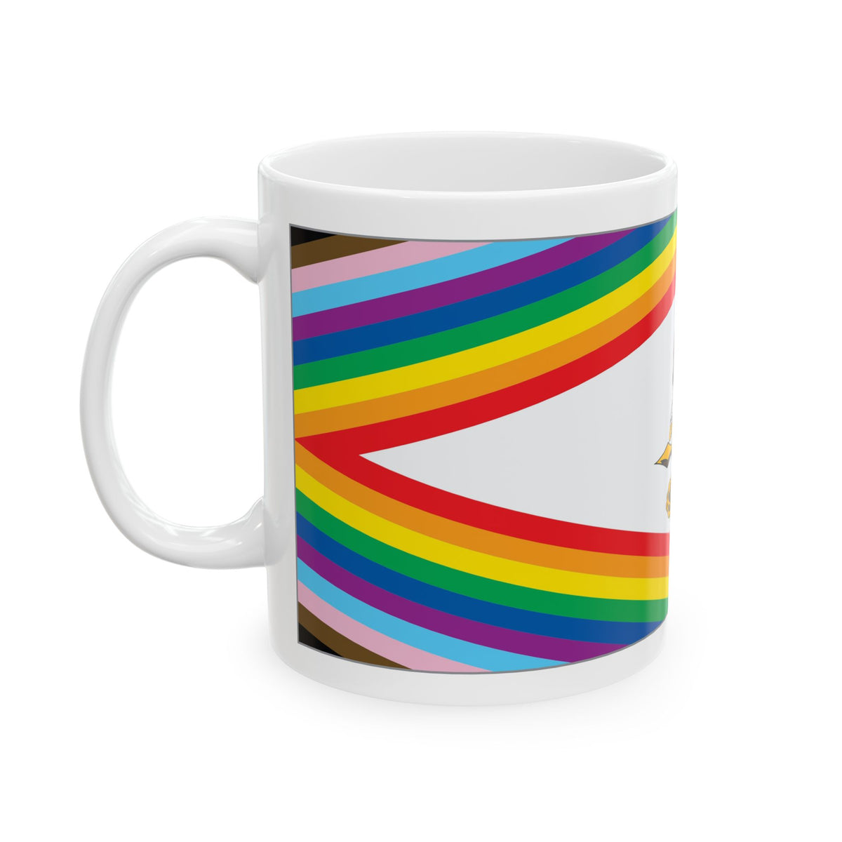 American Samoa Rainbow Pride Flag "UNITED" Ceramic Mug
