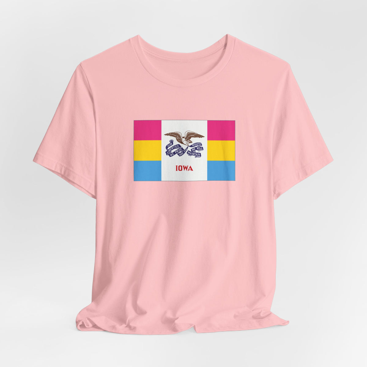 Iowa Pansexual Pride Flag T-shirt, Several Color Options