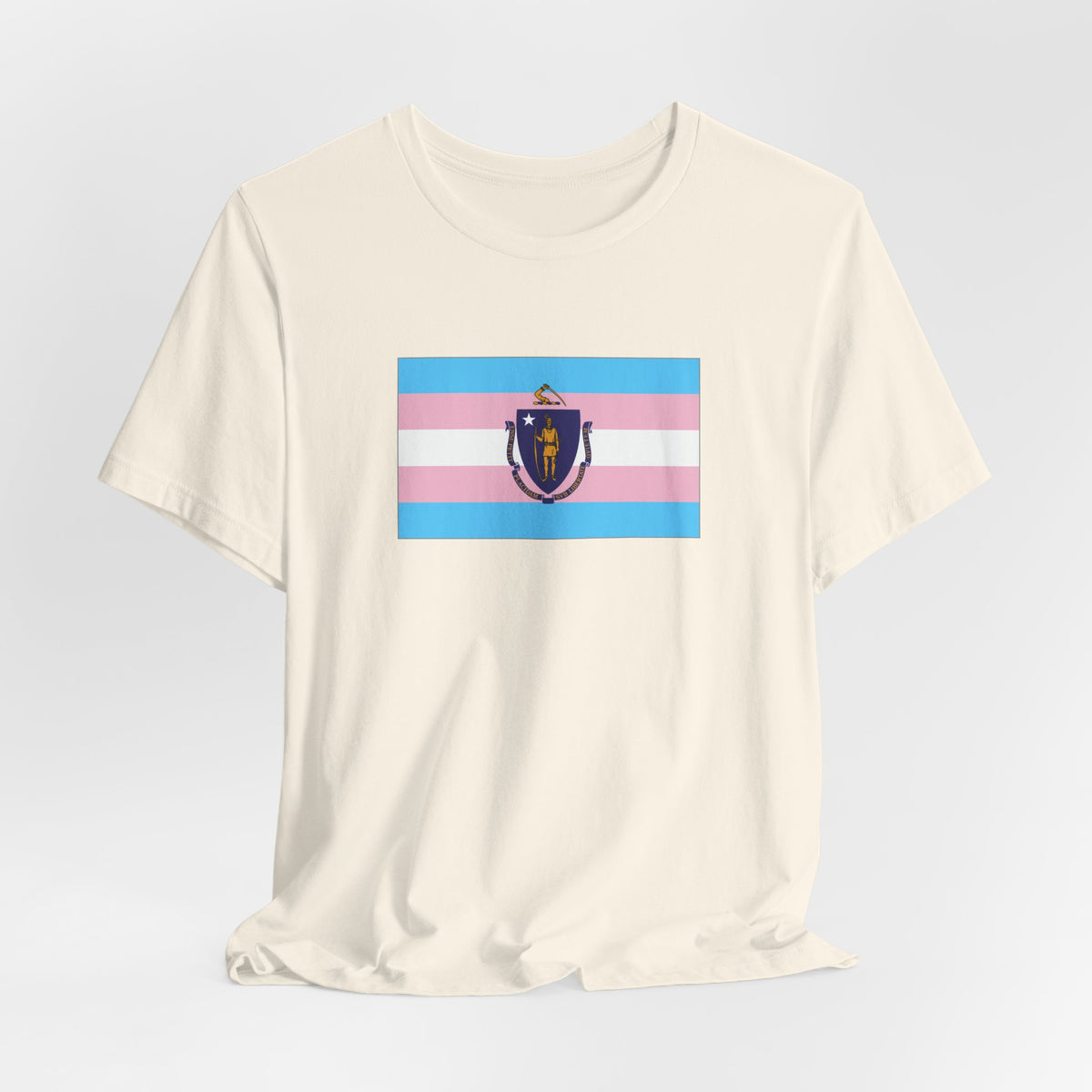 Massachusetts Transgender Pride Flag T-shirt, Several Color Options