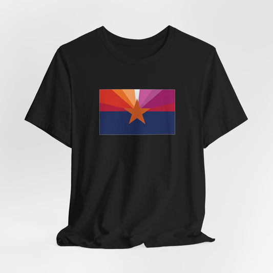 Arizona Lesbian Pride Flag T-shirt, Several Color Options