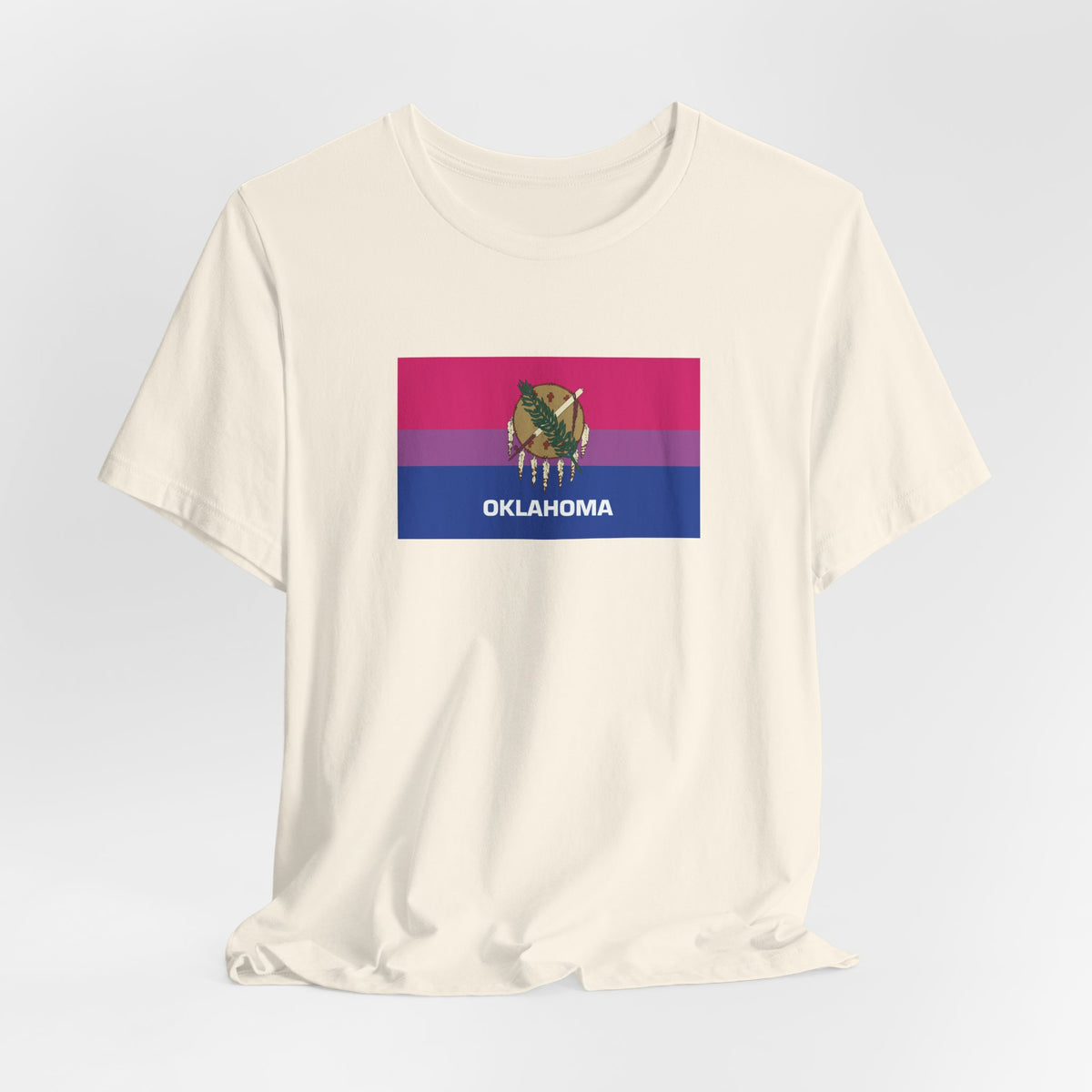 Oklahoma Bisexual Pride Flag T-shirt, Several Color Options