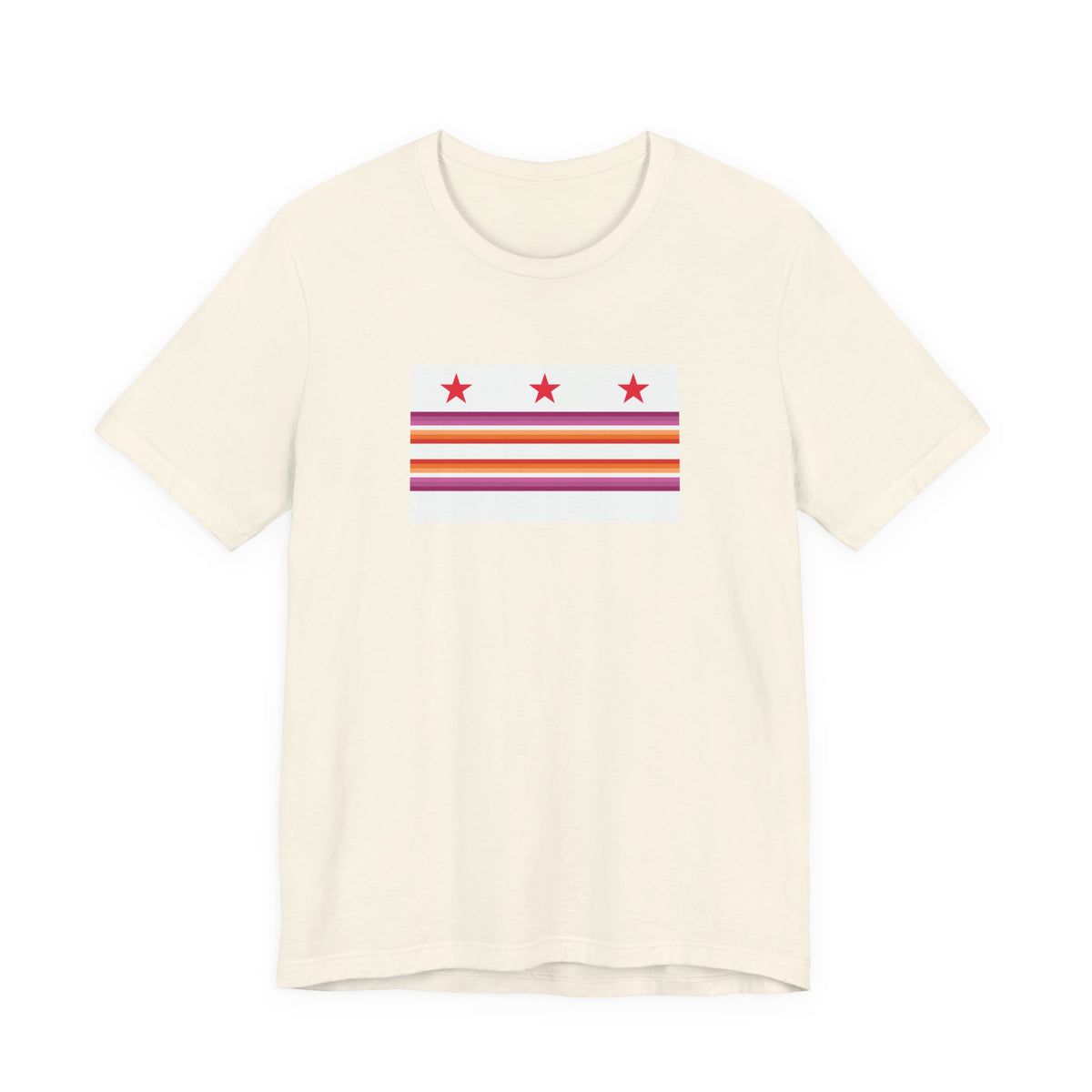 Washington, D.C. Lesbian Pride Flag T-shirt, Several Color Options
