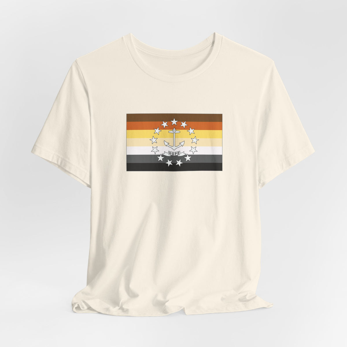 Rhode Island Bear Pride Flag T-shirt, Several Color Options