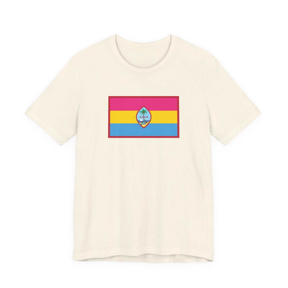 Guam Pansexual Pride Flag T-shirt, Several Color Options