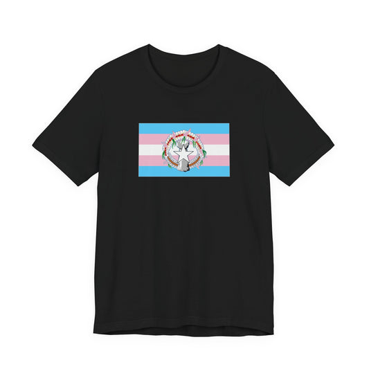 Northern Mariana Islands Transgender Pride Flag T-shirt, Several Color Options