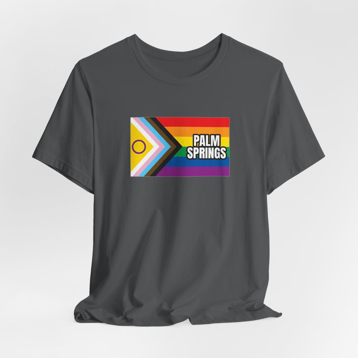 Palm Springs, California Rainbowland Exclusive Pride Flag T-shirt, Several Color Options