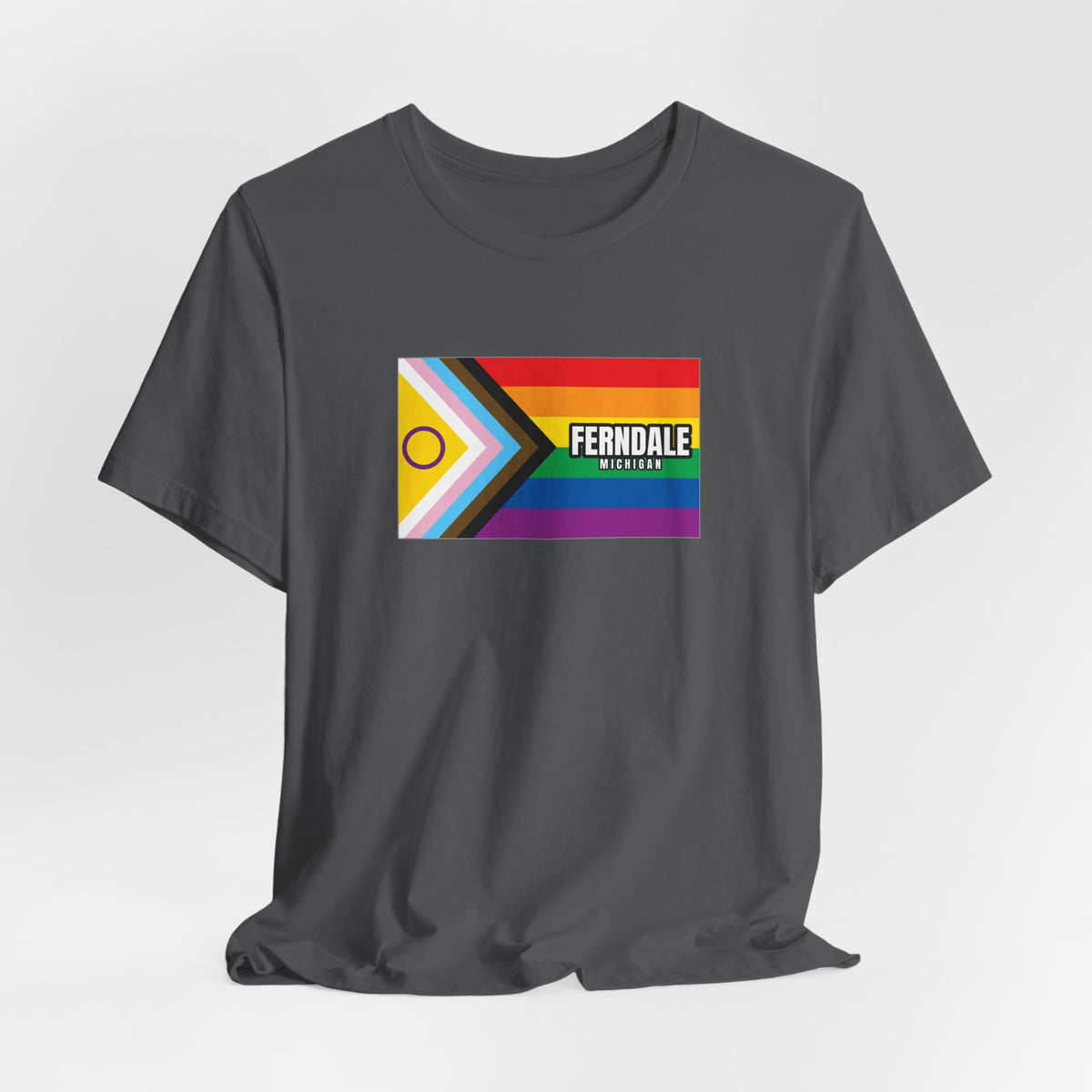 Ferndale, Michigan Rainbowland Exclusive Pride Flag T-shirt, Several Color Options