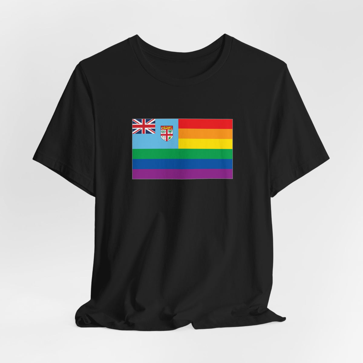 Fiji Rainbow Pride Flag T-shirt, Several Color Options