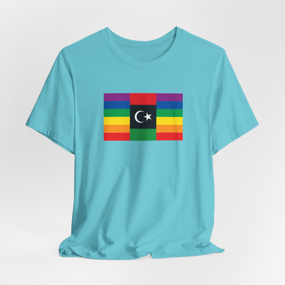 Libya Rainbow Pride Flag T-shirt, Several Color Options