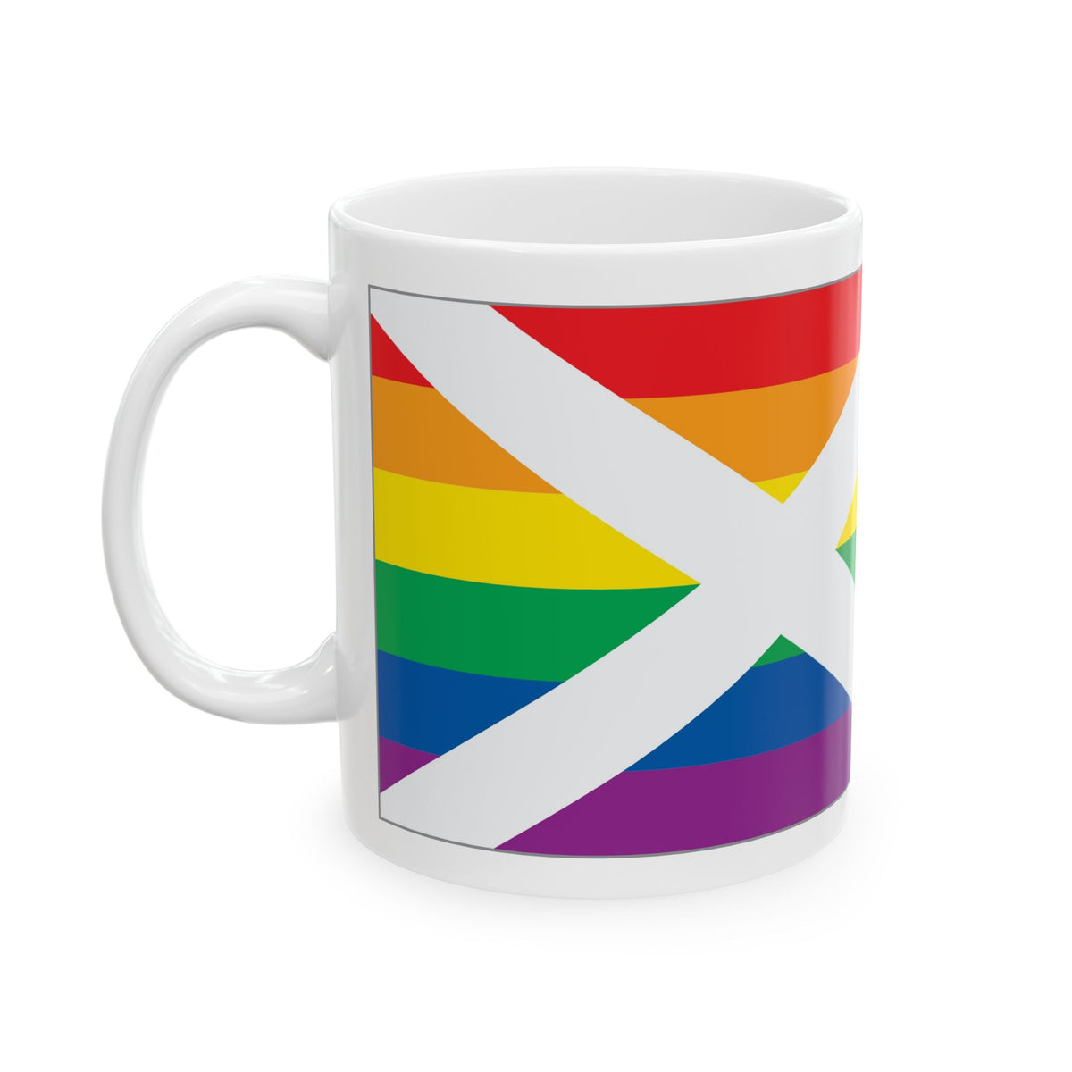 Alabama Rainbow Pride Flag "UNITED" Ceramic Mug