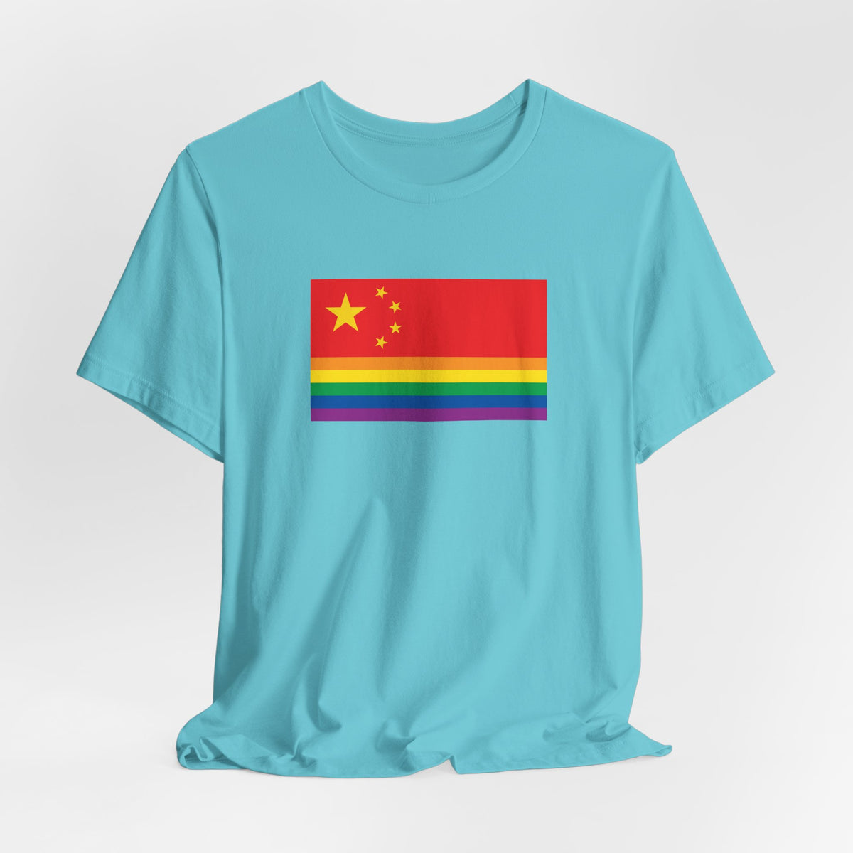 China Rainbow Pride Flag T-shirt, Several Color Options