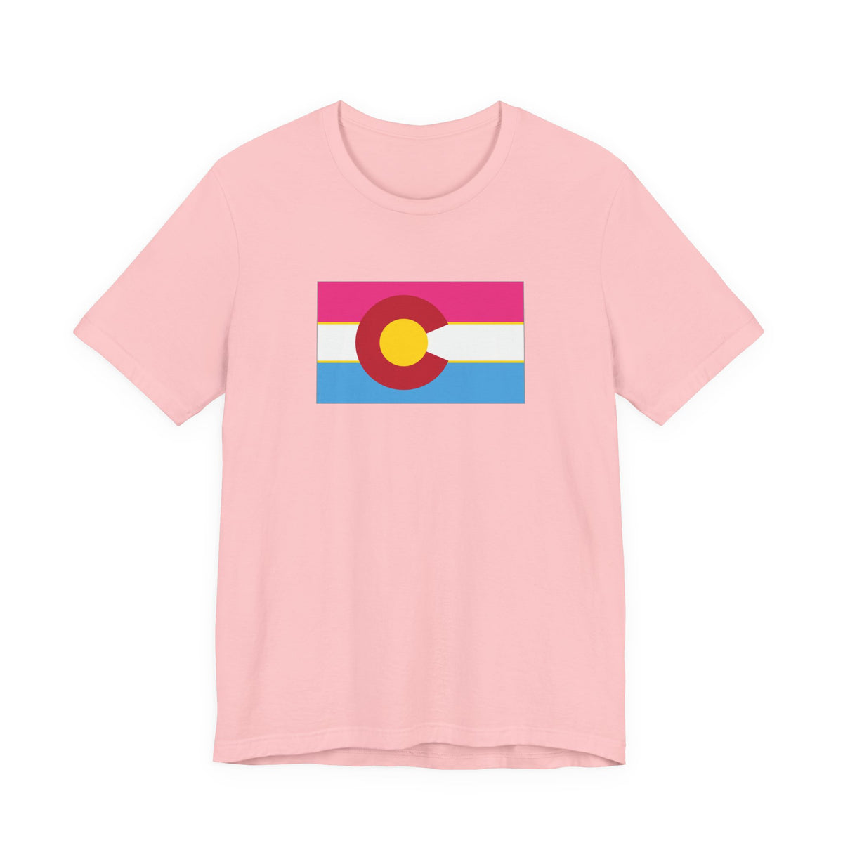 Colorado Pansexual Pride Flag T-shirt, Several Color Options