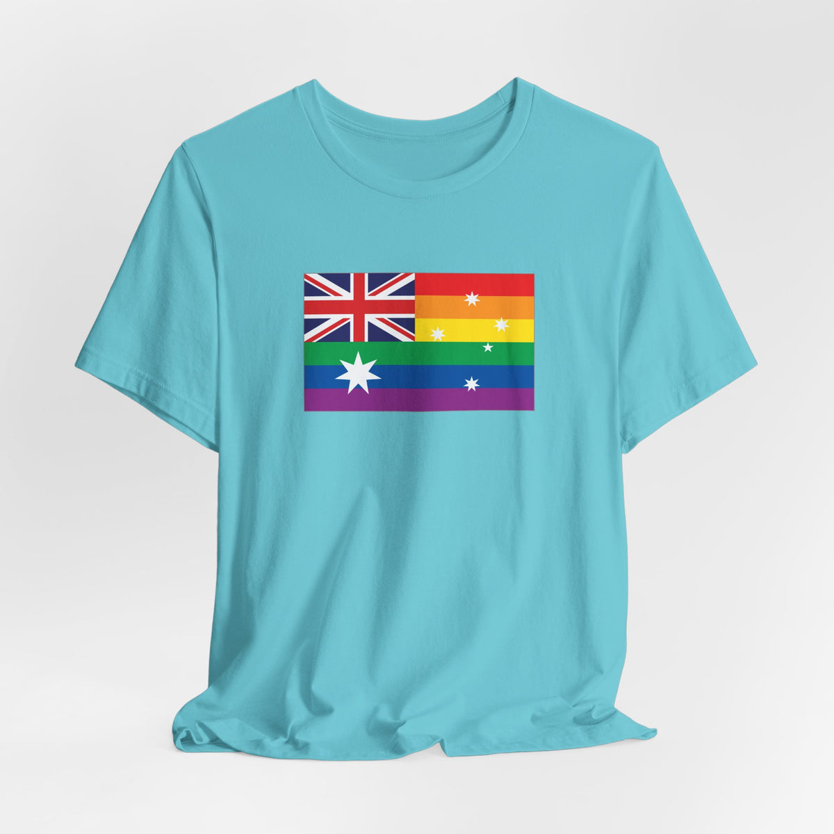 Australia Rainbow Pride Flag T-shirt, Several Color Options